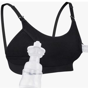 Set of 2 black nursing/ pumping bra
